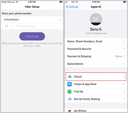 download Viber on iPhone and verify phone number
