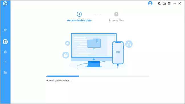 scanning ios device for the deleted data