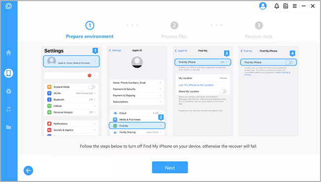 disable find my iphone on iphone
