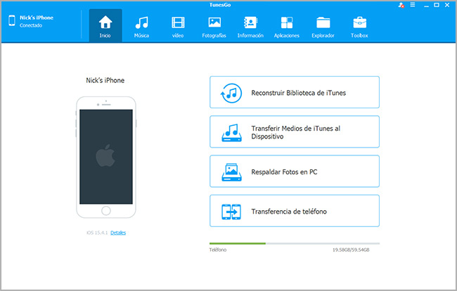 conectar iphone a ios manager