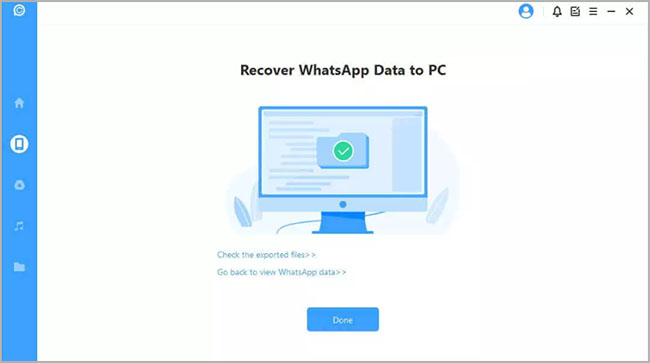 recovering whatsapp data to pc
