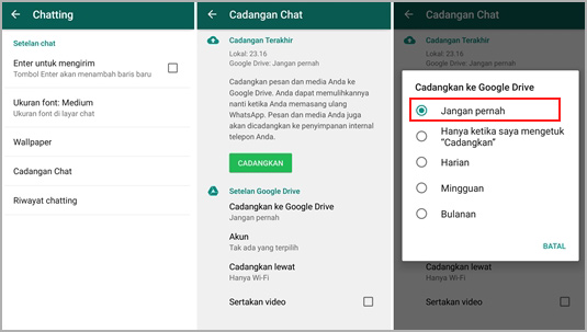 Google Drive jangan pernah