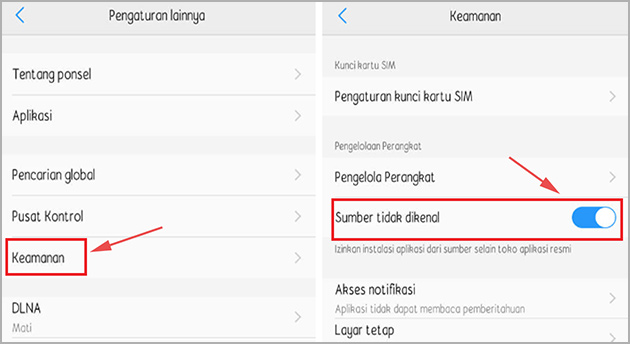 install modifikasi WhatsApp messenger di perangkat android