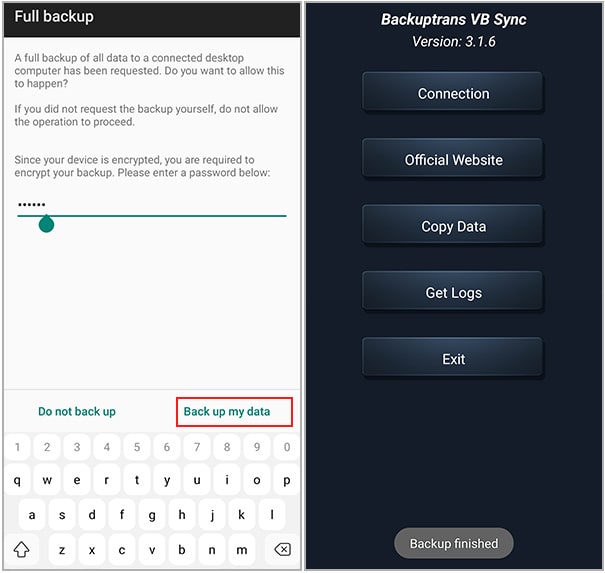 backup viber data on android