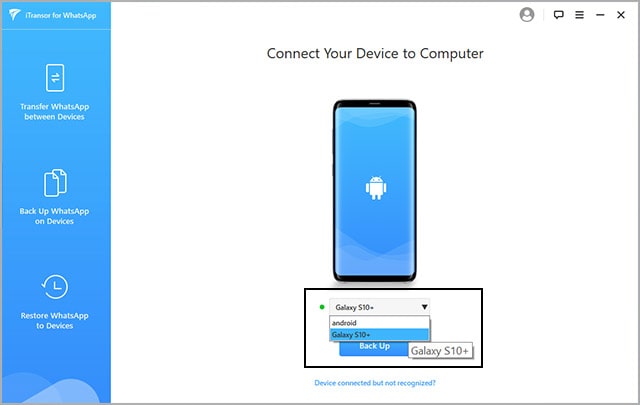 connect iPhone with the USB cable
