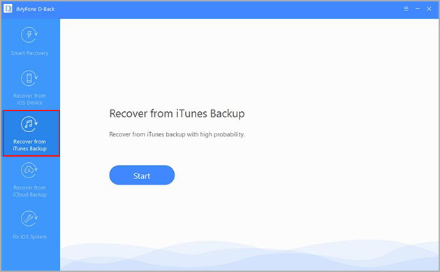 recover from iTunes backup file