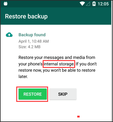 restore messages to your Android from iPhone crypt file