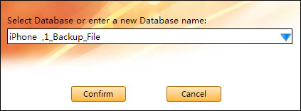 enter database name