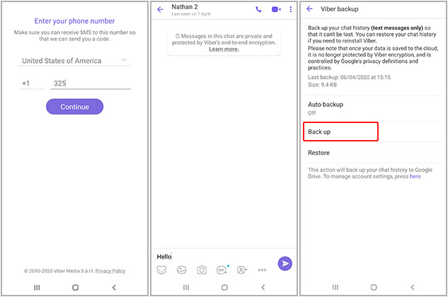 how to recover viber messages after reinstall