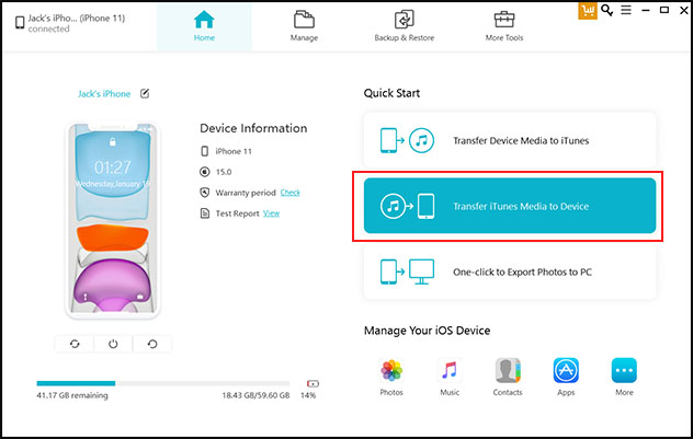 media files getting transferred to itunes