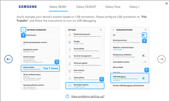 enabling usb debugging on android